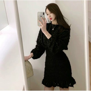 Đầm body nhún