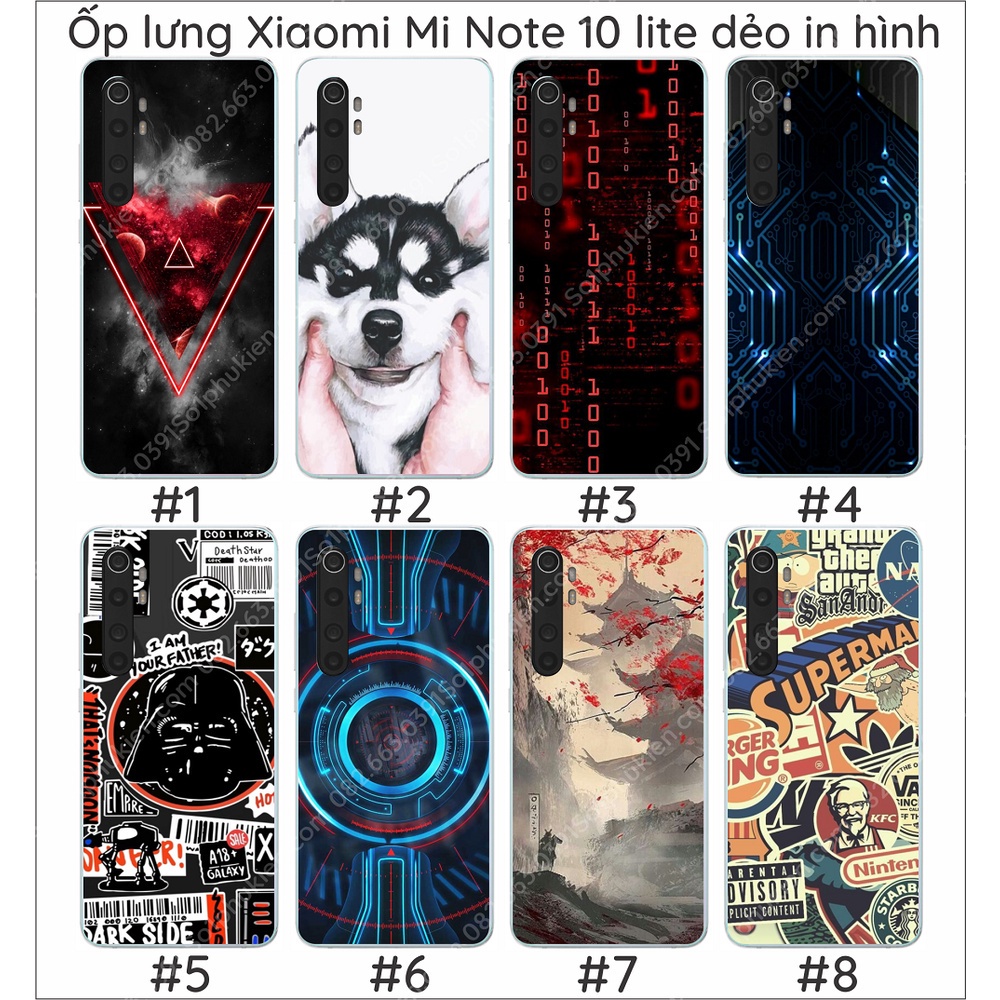 Ốp lưng Xiaomi Mi Note 10 lite dẻo in hình dễ thương ( Phần 2)
