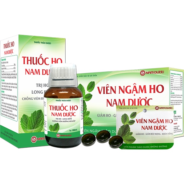VIÊN NGẬM HO NAM DƯỢC – Hỗ trợ giảm cơn ho, bổ phổi, tiêu đờm, viêm phế quản (40 viên)