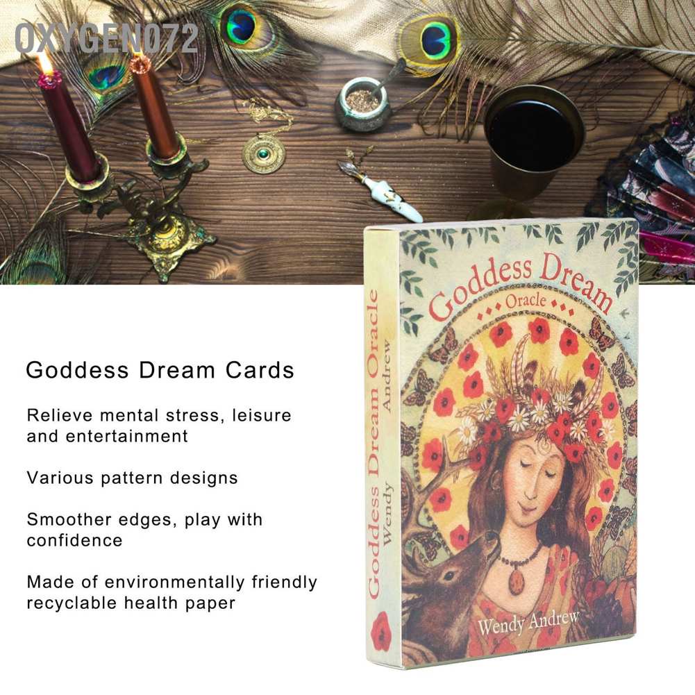 giảm giáOxygen072 36Pcs Goddess Dream Cards Various Patterns Smoother Edges Portable Tarot Set for Parties Office