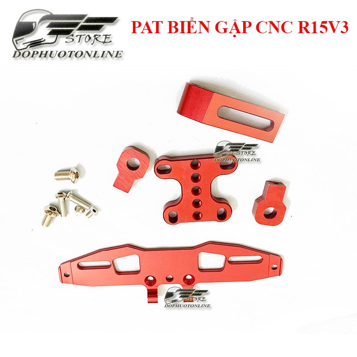 Pat Biển Số Gập Cho R15v3 và Nhiều Xe Khác CNC Cao Cấp