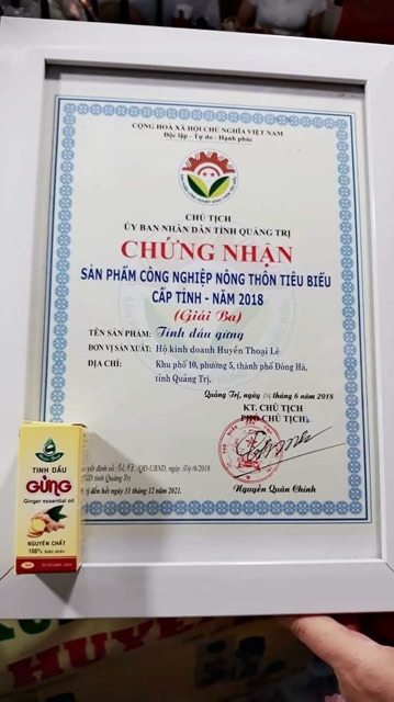 TINH DẦU GỪNG NGUYÊN CHẤT HUYỀN THOẠI