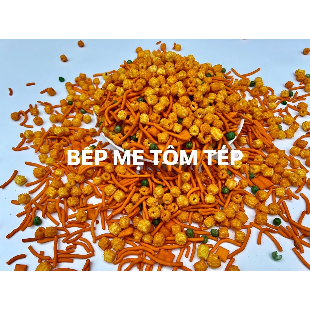 COMBO 500GR NUI + 500GR BIM QUE MIX ĐẬU HÀ LAN GIÒN NGON