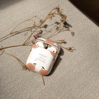 Case airpods 1/2 quả đào cute