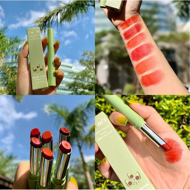 [Hàng mới về] Son Sáp Magic Casa Tông Lì Dưỡng Ẩm Chống Nước 5 Màu Tùy Chọn