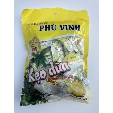 Kẹo dừa Phú Vinh (sầu riêng)