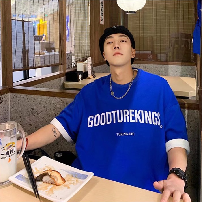 Áo Thun Tay Ngắn Dáng Rộng In Chữ Thoải Mái Thời Trang Mùa Hè Cho Nam