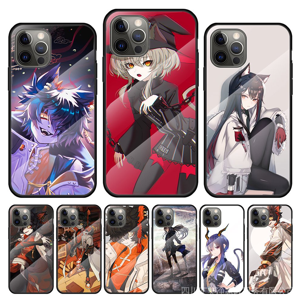 Ốp Điện Thoại Kính Cường Lực In Hình Anime Aak Arknights Cho Apple IPhone 12 Mini 11 Pro XS MAX XR X 8 7 6S 6 Plus QDA2