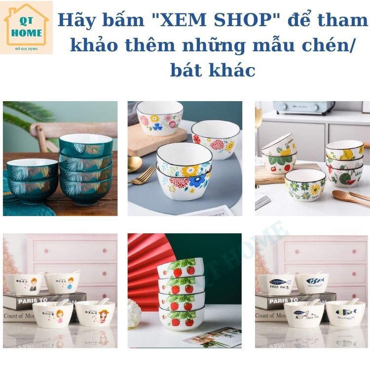 Bộ Chén Bát Ăn Cơm Gia Đình Nhiều Mẫu