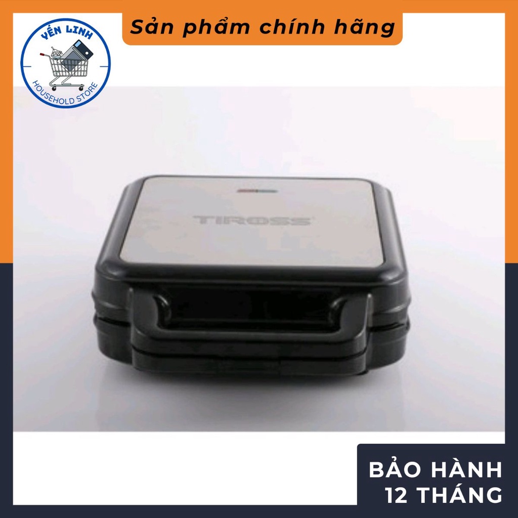 [Tiross-Việt Nam] Máy Nướng Bánh Mì Sandwich Tiross TS9656, 3 in 1 Khay (1200W) sản phẩm chính hãng bh 12 tháng