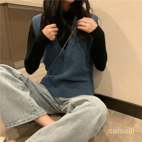 Áo dệt kim không tay thời trang mùa đông | BigBuy360 - bigbuy360.vn