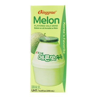 Combo 2  Sữa Tươi Tiệt Trùng Binggrae Vị Dưa Lưới 200ML