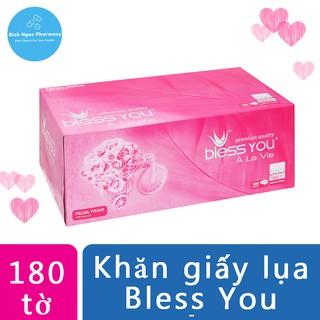 Khăn giấy Lụa Hộp Bless You A La Vie -Khăn giấy cao cấp - Gói mini 100 tờ/ Gói vuông lớn 100 tờ/Hộp 180 tờ
