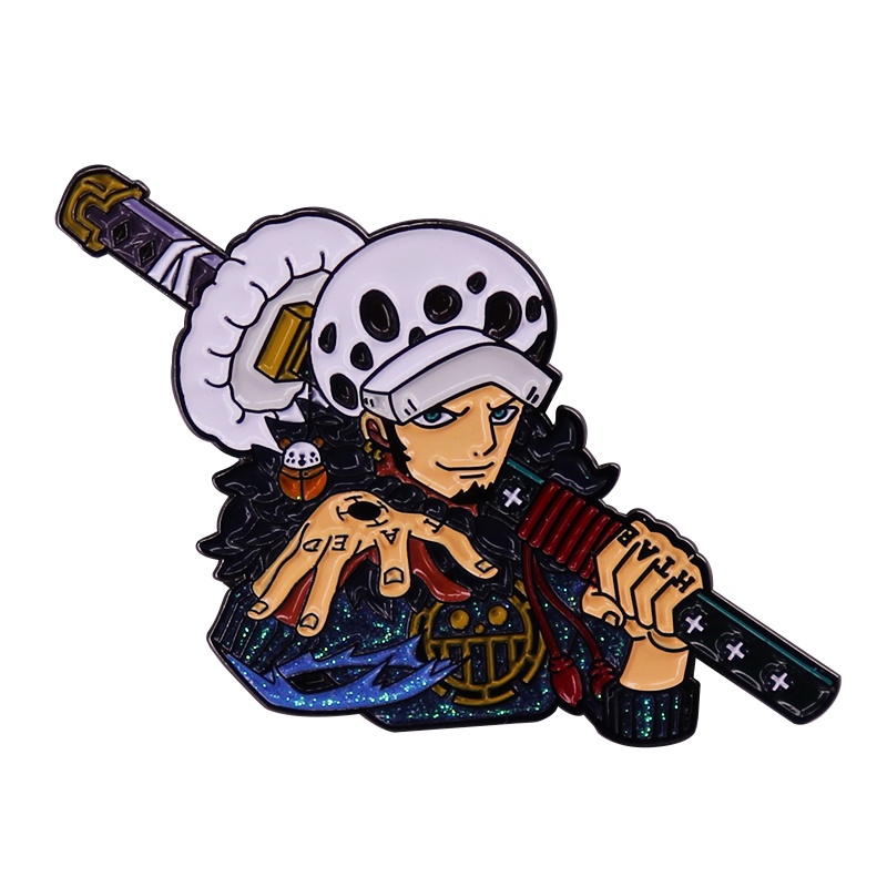 Trâm Cài Áo Kim Loại Hình ONE PIECE Trafalgar D Water Law