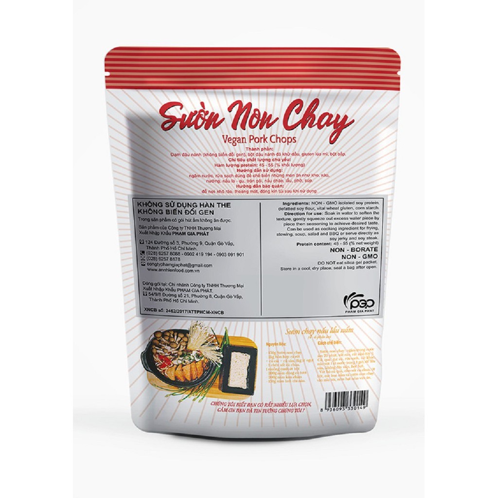 [BÁN CHẠY NHẤT] Sườn Non Chay An Nhiên, Thịt Chay, Thực Phẩm Chay Dinh Dưỡng, Thuần Chay Healthy, Đồ Ăn Chay