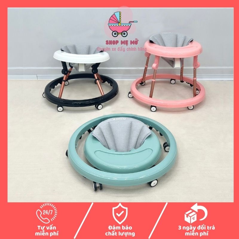 Xe tròn tập đi cho bé Zoko điều chỉnh độ cao chống chân vòng kiềng có khóa chốt hàng cao cấp phân phối chính hãng