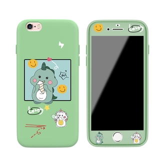 For Ốp lưng Apple Iphone 6S 6 plus chống rơi điện thoại TPU Vỏ Cho Iphone 6 6s Soft Touch Silicone Soft Case and Tempered Glass Film