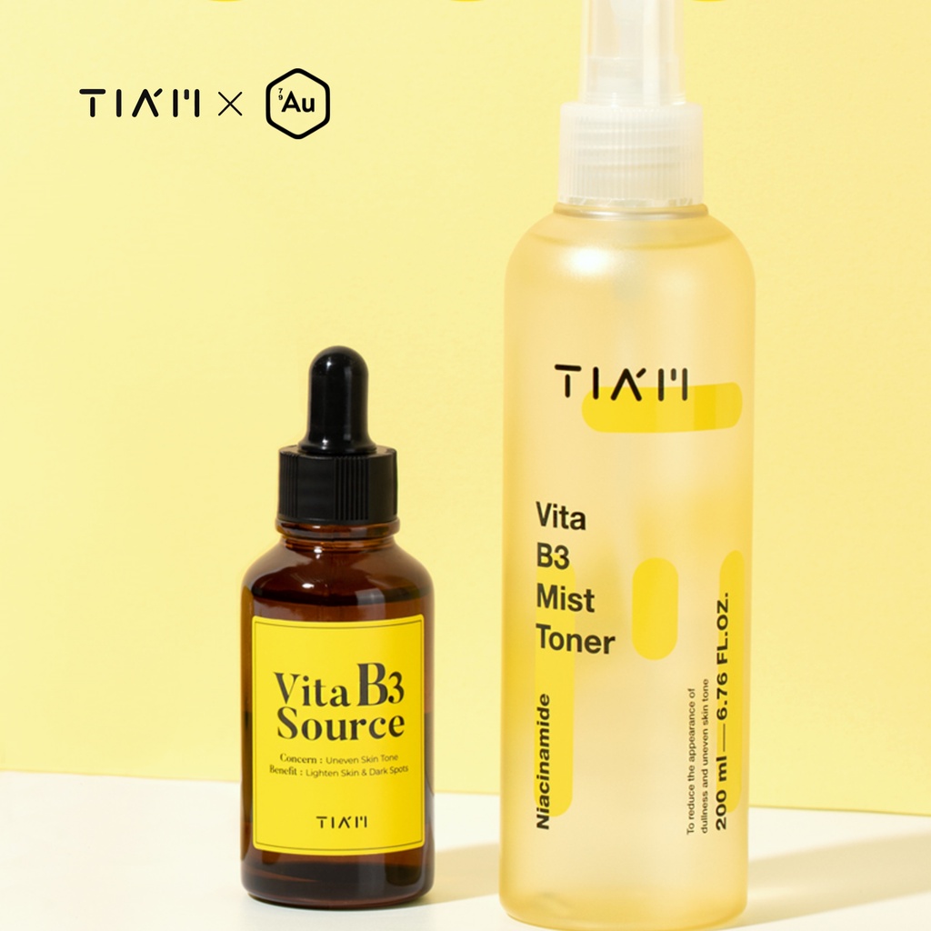 Toner Hỗ Trợ Làm Sáng &amp; Làm Đều Màu Da Dạng Xịt - TIA'M | Vita B3 Mist Toner 200mL