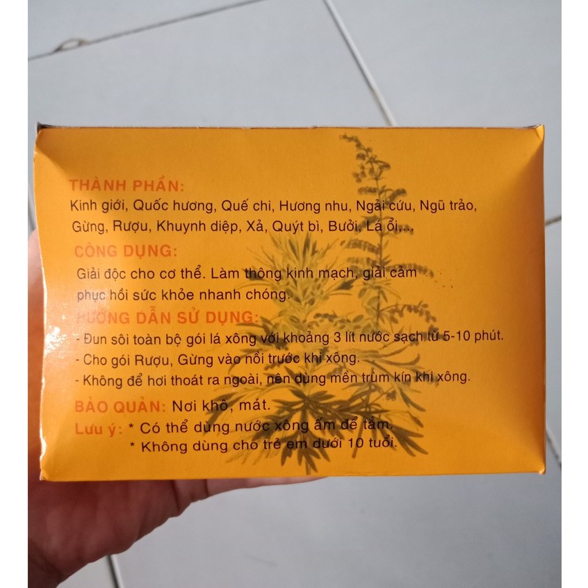 Combo 5 hộp lá xông giải cảm