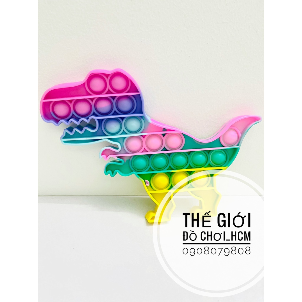 [HOT - VUI NHỘN] Đồ chơi bóp bong bóng Pop it Fidget toy, giúp giảm căng thẳng, hình hoa quả, khủng long.