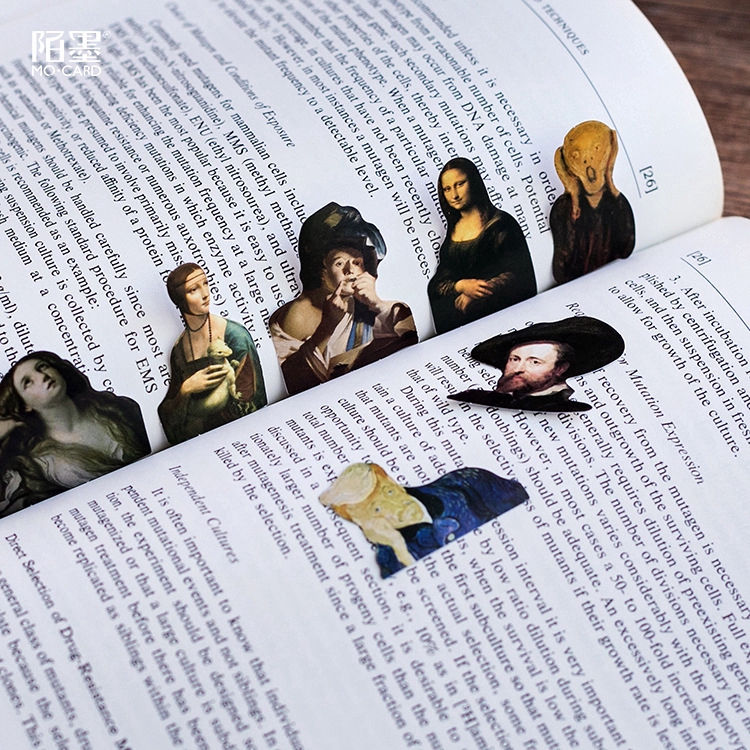 Set 45 nhãn dán hình người nổi tiếng dùng trang trí lưu bút