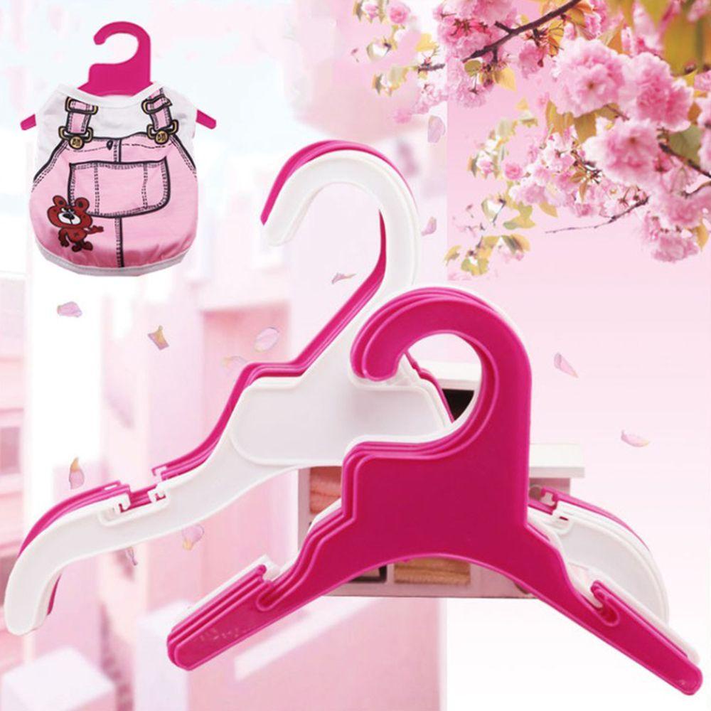 Set 10 Móc Nhựa Treo Quần Áo Cho Thú Cưng Nhiều Kích Cỡ Màu Sắc Tiện Dụng
