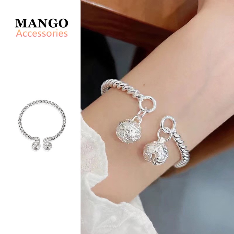 【Mango】 Vòng Đeo Tay Có Chuông One Step Một Bước Xoắn Một Bước Phong Cách Cổ Điển R124