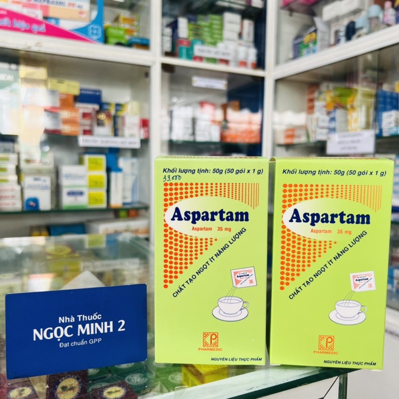 ✅[CHÍNH HÃNG] Aspartam (hộp 50 gói) đường ăn kiêng dành cho người tiểu đường, béo phì Pharmedic