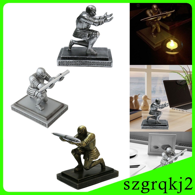 Giá đỡ bút để bàn hình tượng hiệp sĩ độc đáo