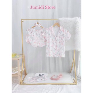 BỘ PYJAMA MẶC NHÀ LỤA ĐÙI - HOẠ TIẾT XINH (ẢNH THẬT)
