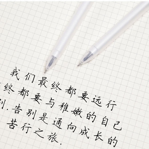 Bút Mực Gel Ngòi 0.5MM Màu Đen Trong Suốt