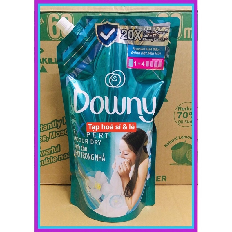 Nước xả vải Downy Expert phơi trong nhà túi 1.4 lít
