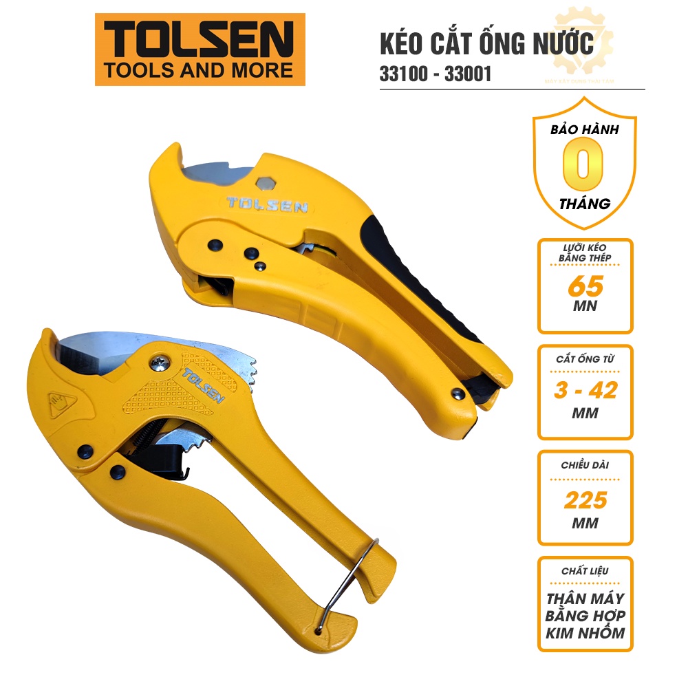 Kéo cắt ống nước công nghiệp TOLSEN 33100, 33001