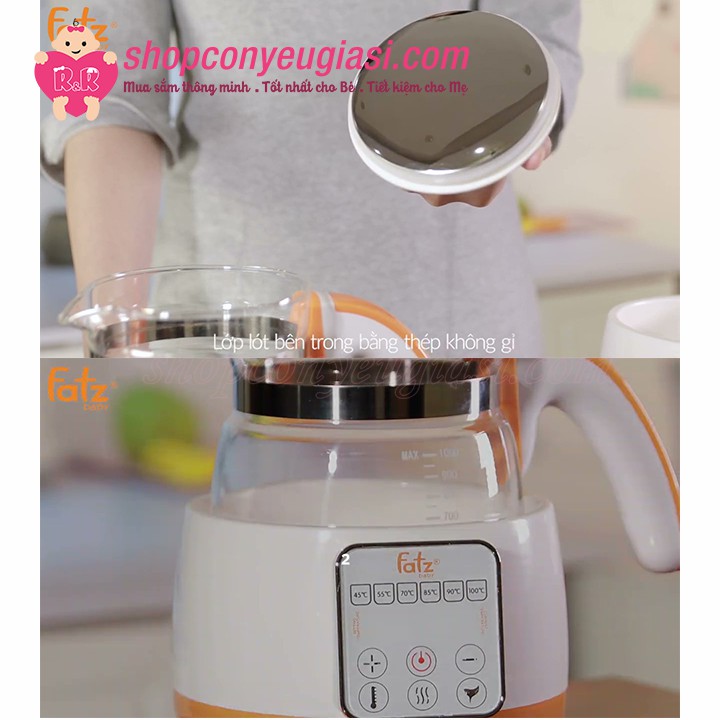 Máy Đun Và Hâm Nước Điện Tử Fatzbaby FB3502SL 1000ml