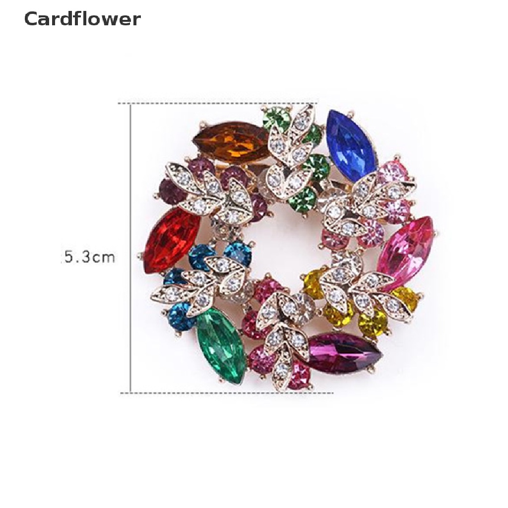Ghim Cài Áo Hình Hoa Đính Đá Thời Trang Cho Nữ