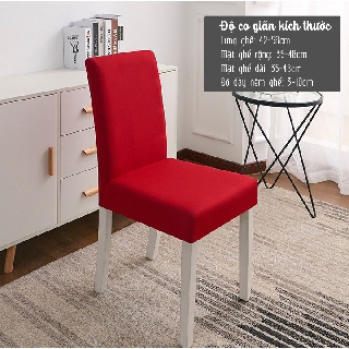 Bọc ghế vải siêu co dãn chống bám bụi màu đỏ tươi