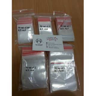 50 túi zip 7 x 10