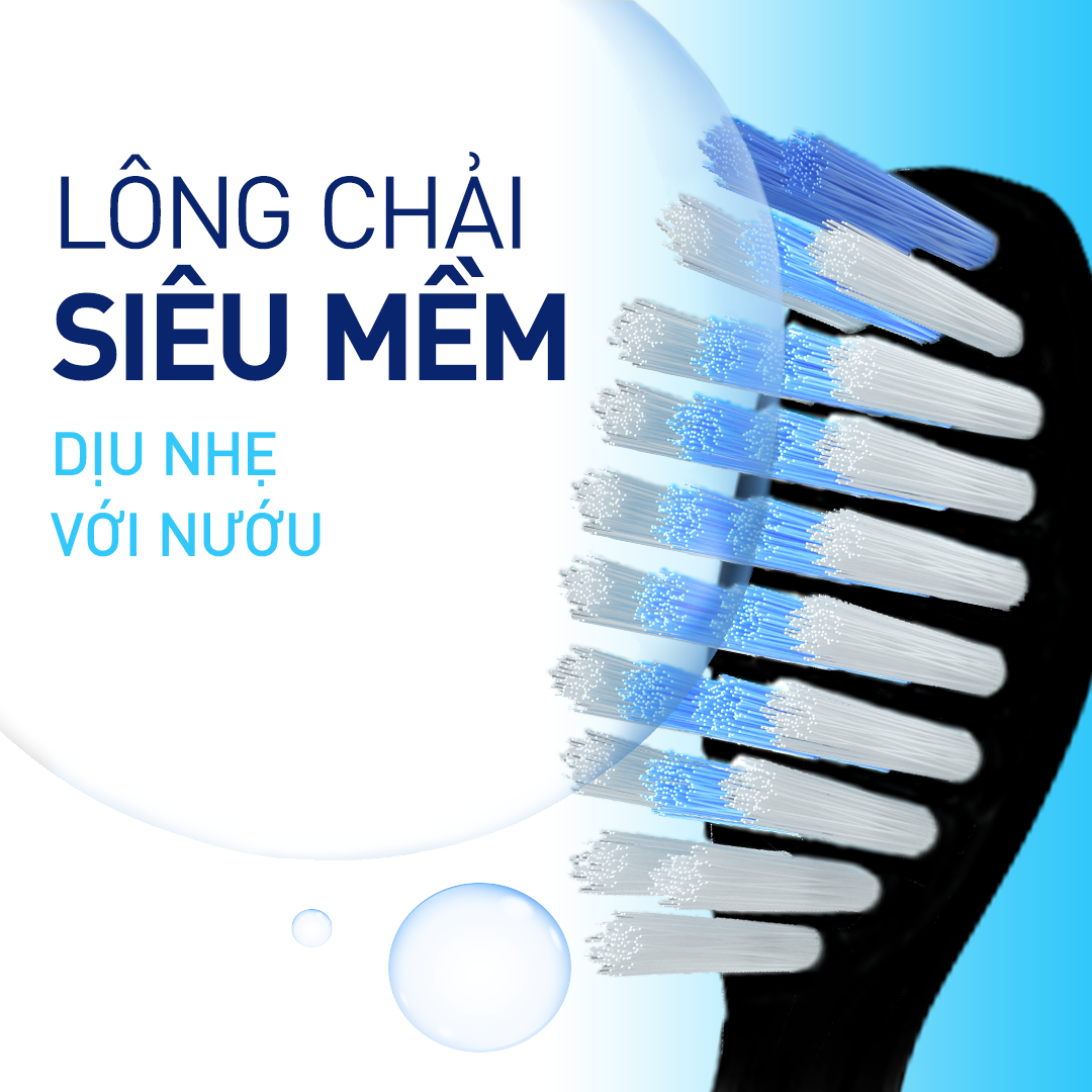 Bàn Chải Điện P/S S100 PRO - Công Nghệ Sóng Âm, Chải Sạch Mảng Bám Tới 10X - Đen Nhám