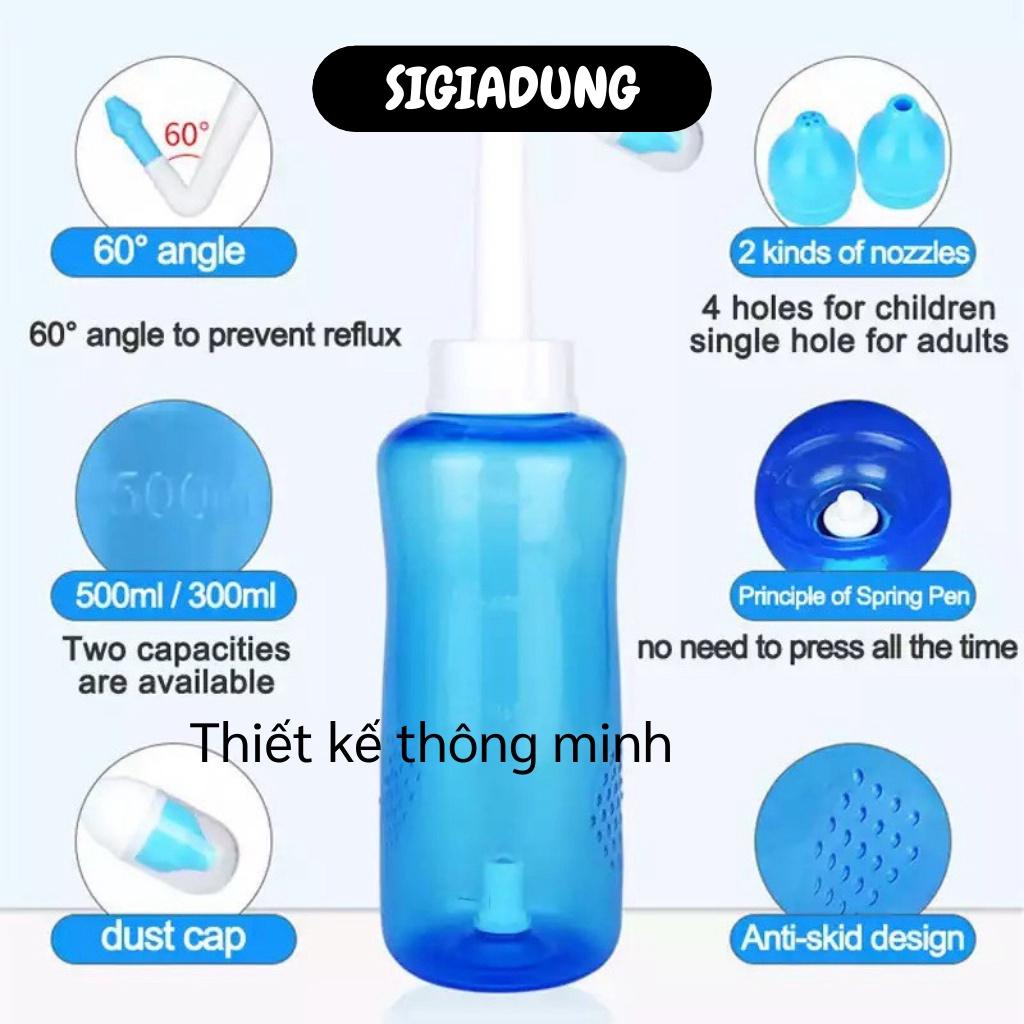 [SGD] Bình Rửa Mũi - Bình Làm Sạch Mũi Water Plus 2 Đầu Rửa Cho Người Lớn Và Trẻ Em 6332