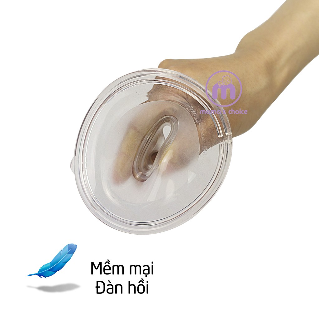 💜Phễu Hút Sữa Silicone SuperSoft Cho Máy Hút Sữa Không Dây Mama's Choice 💜Siêu Mềm Mại Với Size 24-27mm