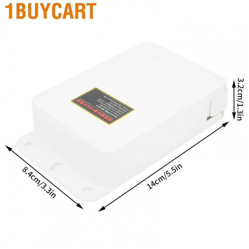 1buycart POE Injector Splitter 48V to 12V Power Supply Module for IP CCTV Camera Monitoring