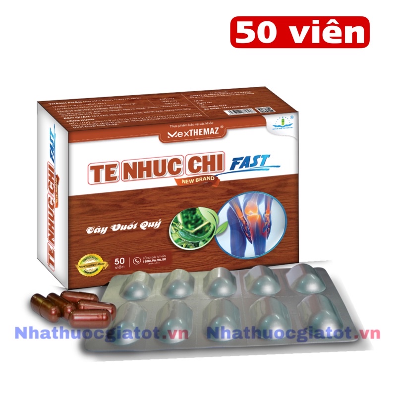 TÊ NHỨC CHI FAST - Viên Uống Hỗ Trợ Xương Khớp Hộp 50 Viên