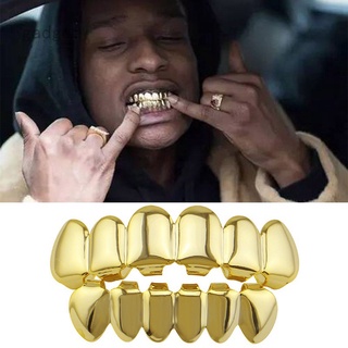Hàm răng giả mạ vàng 14k phong cách thời trang hip hop