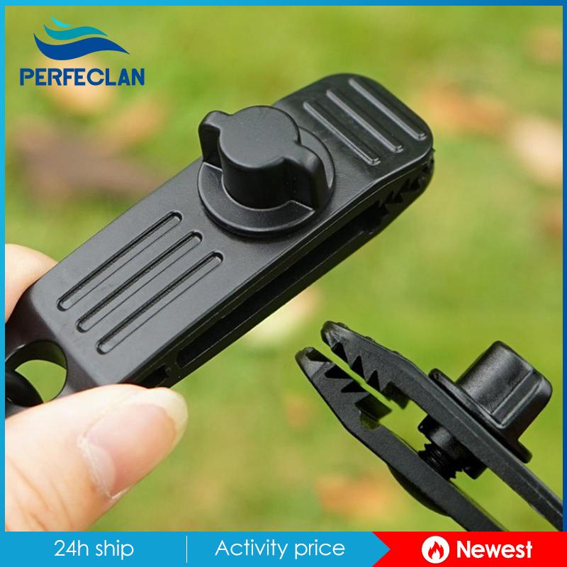 Set 4 Kẹp Lều Cắm Trại Bằng Nylon Chịu Được Sức Nặng Kèm Vít Cố Định Ngón Tay