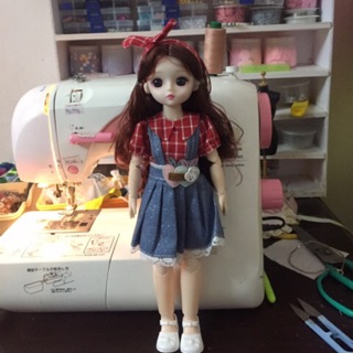 Búp bê 3D BJD cao 30cm có 21 khớp linh hoạt