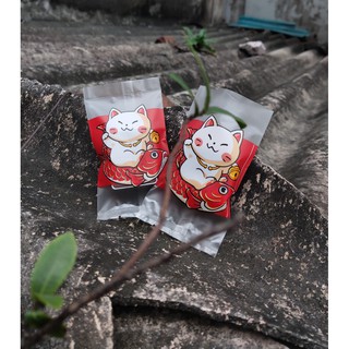 Túi đựng bánh quy, cookie Mèo Thần Tài
