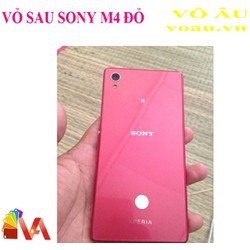 VỎ SAU SONY M4 MÀU ĐỎ