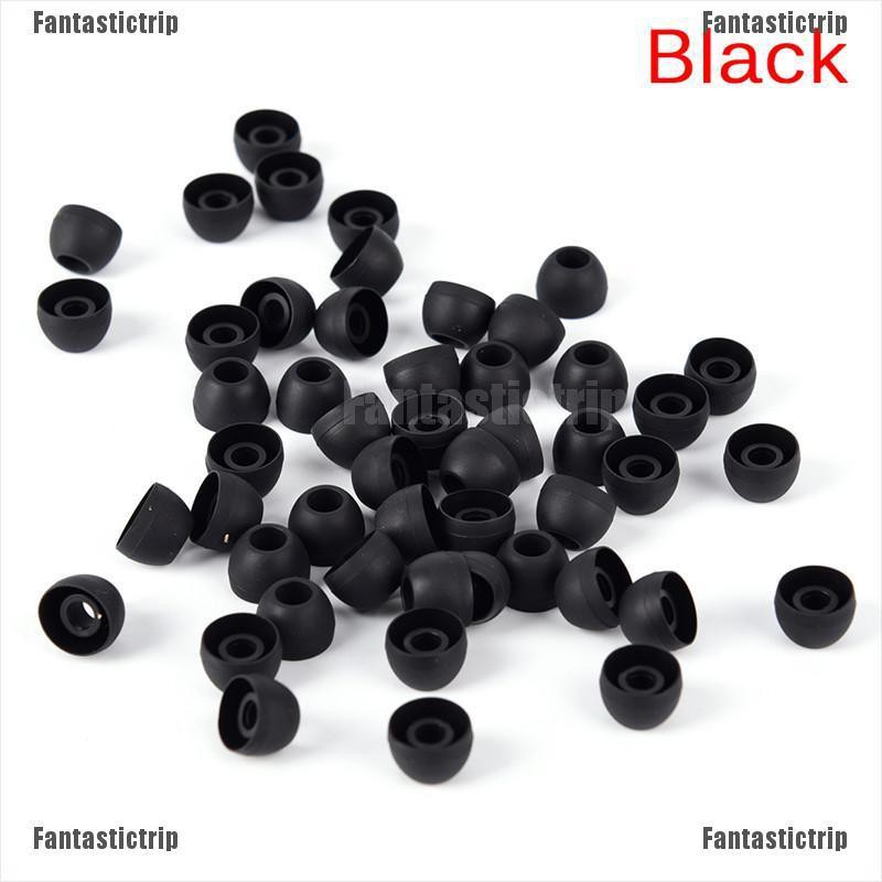 Fantastictrip 50PCS Earbud Headphone Soft Silicone In Ear Buds Tip Cover Replacement