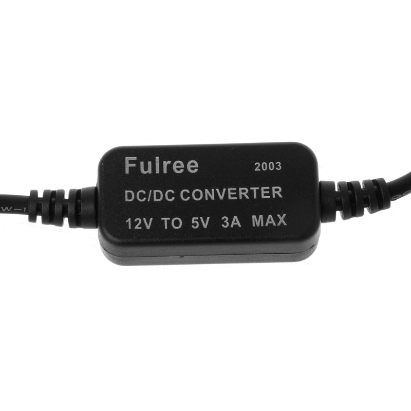 Bộ chuyển đổi nguồn sạc hai cổng usb 12V sang 5V 3A DC sang DC cho DVR trên xe hơi