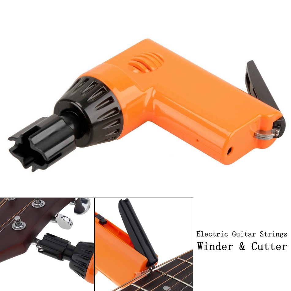 Electric Automatic Guitar Strings Winder with String Cutter